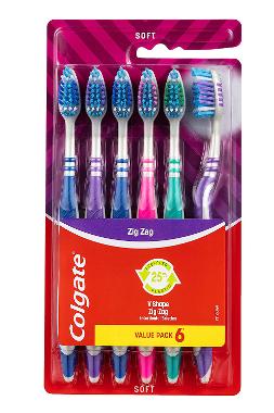 Colgate ZigZag Toothbrush Soft 3pk