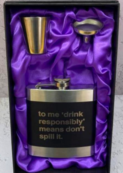 Drink Responsibly Flask Set