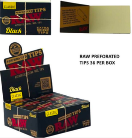 RAW Black Extra Wide Tips Classic