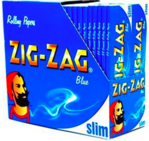 Zig-Zag Blue King Slim