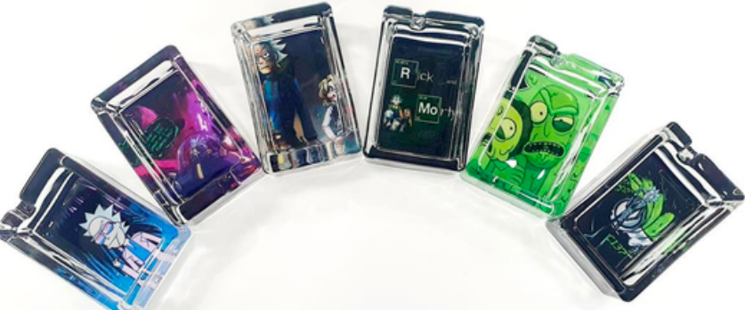 Glass Ashtray - R&M Rectangle