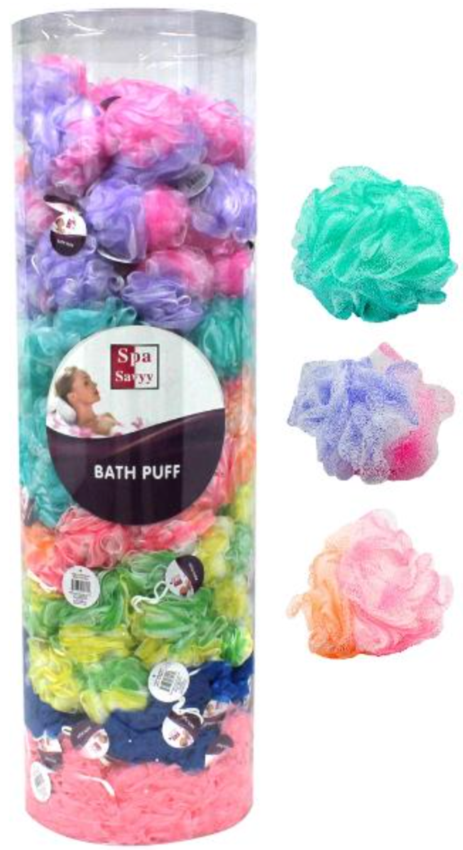 Bath Puffs in Tub
