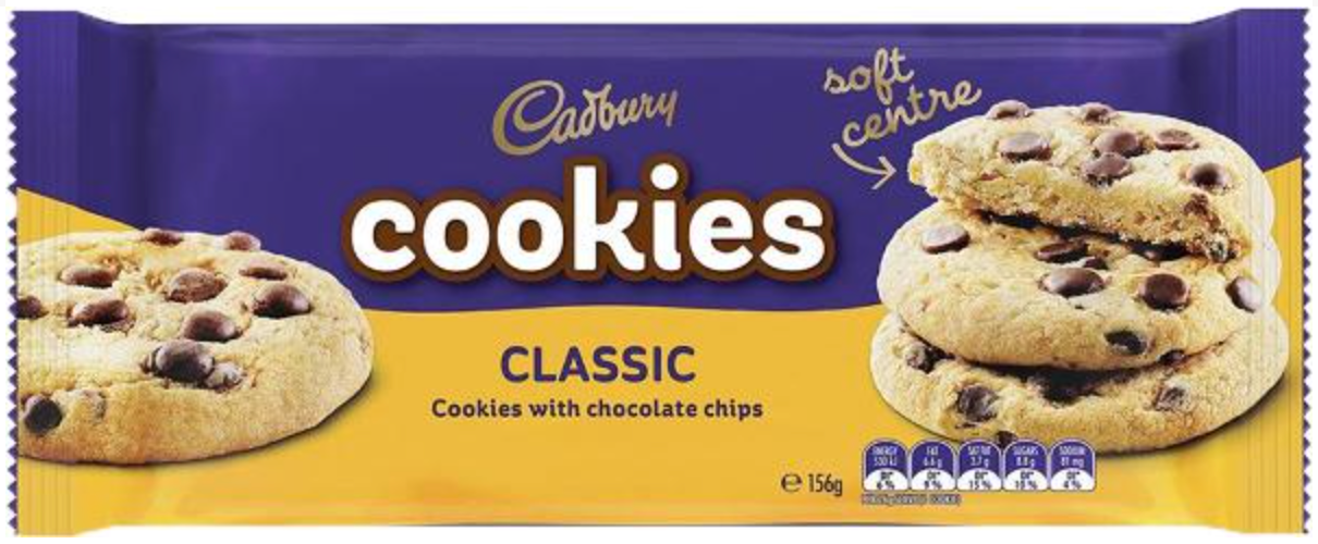 Cadbury Cookie Soft Choc Chip 156g