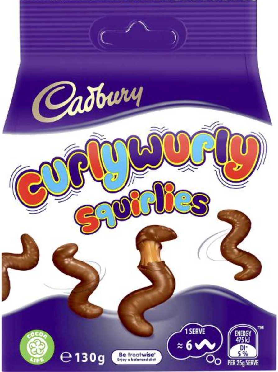 Cadbury Curlywurly Squirlies 130g