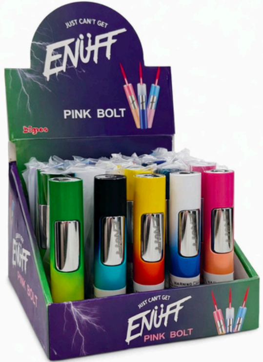 Enuff Pink Bolt Lighter Jet Pink Flame