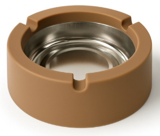 Plastic Ashtray Mixed Colours 11cm