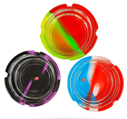 Ashtray Glass with Rubber Base