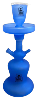 MIK Coco LED Baby Blue Frosted Shisha + Case (36cm)