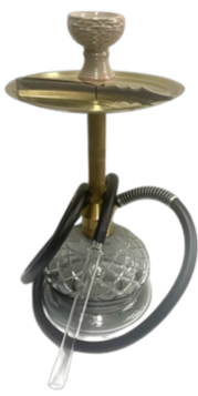 MIK Coco Brass Shisha with Case (46cm)