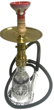 MIK Coco Brass Shisha with Carry Bag (50cm)