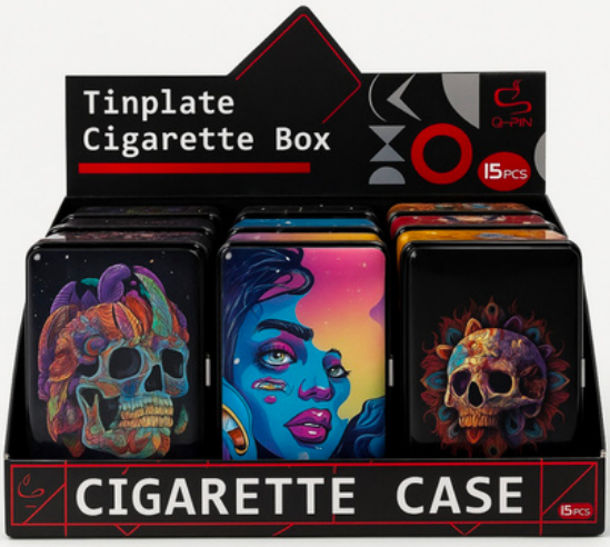 Metal Cigarette Case Assorted Designs