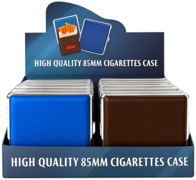 Leather & Metal Cigarette Case