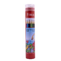 Fiber-Colour Pencil Tube 12pk