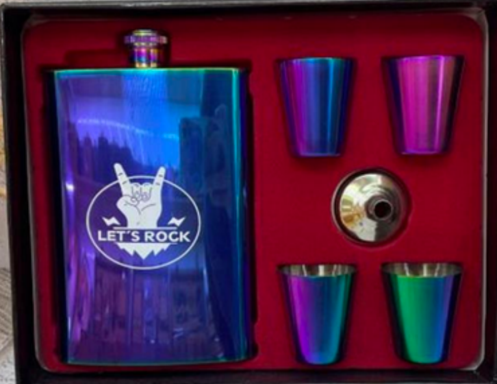 Let's Rock Flask Set
