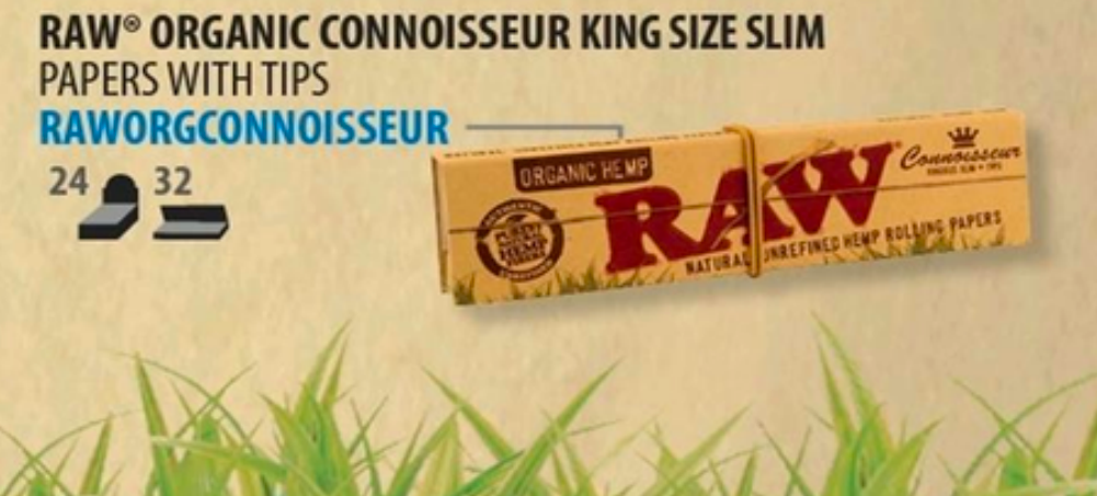 RAW King Slim Organic with Tips