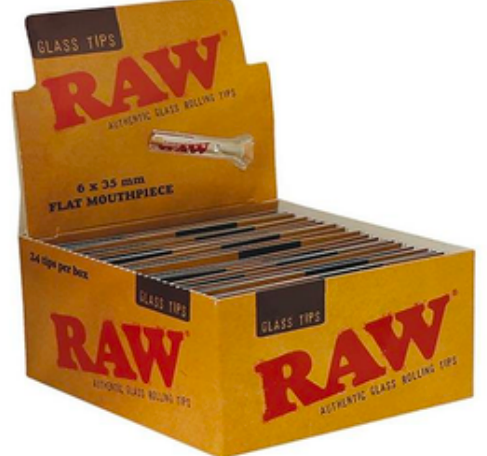 RAW Glass Tips Round