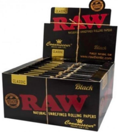 RAW Black King Size + Tips Classic