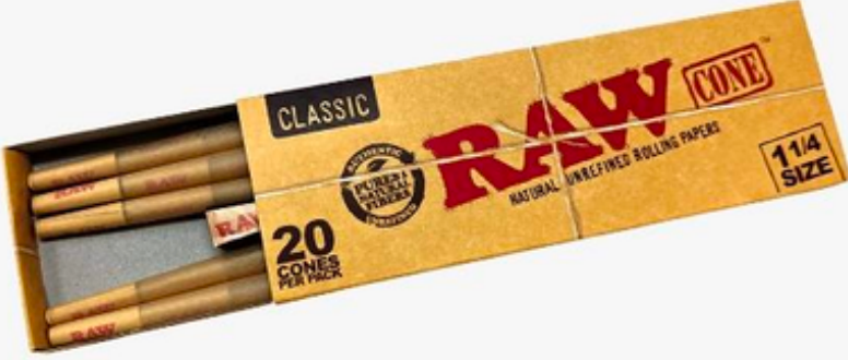 RAW 1 1/4 Cone 20PK Classic