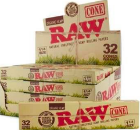 RAW 1 1/4 Cone 32PK Organic