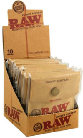 RAW Pocket Ashtray 10PK