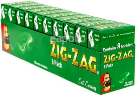 Zig-Zag Green Multipack Cut Corner