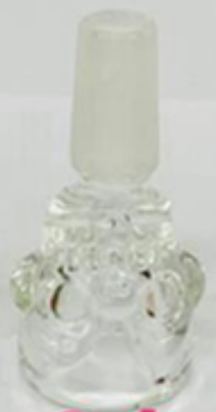 Glass Skull Cone 14mm - Clear