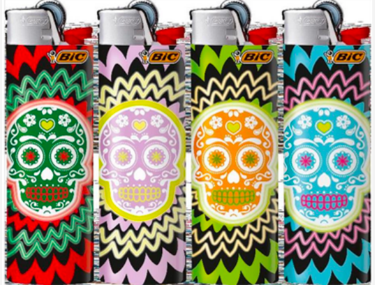 BIC Fluro Skulls