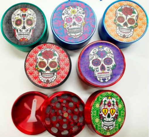 Candy Skull Metal Grinder 3pcs (50/30mm)