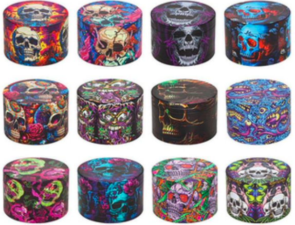 Skull Metal Grinder 4pcs (63/42mm)