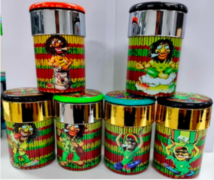 Butt Bucket with Lid - Rastafarian