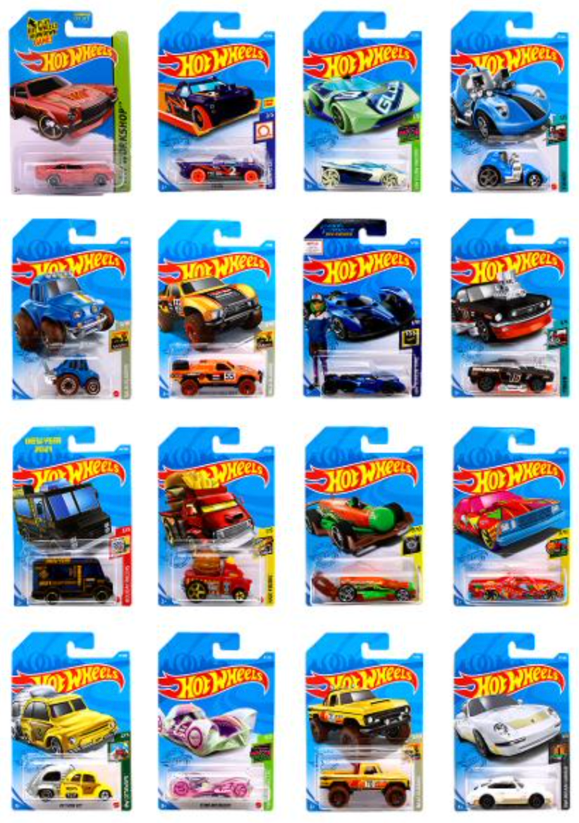 Hot Wheels Cars 72 Assorted Designs