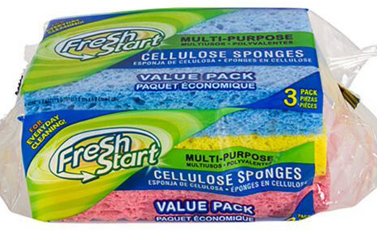 Fresh Start Sponge Colour 3pk