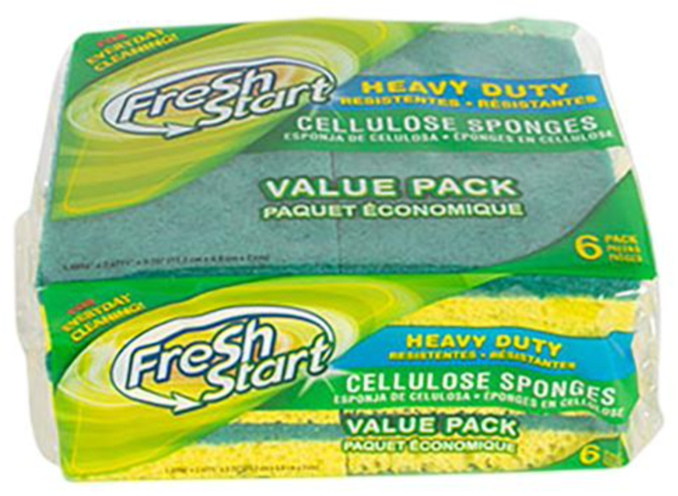 Fresh Start Heavy Duty Sponge 6pk