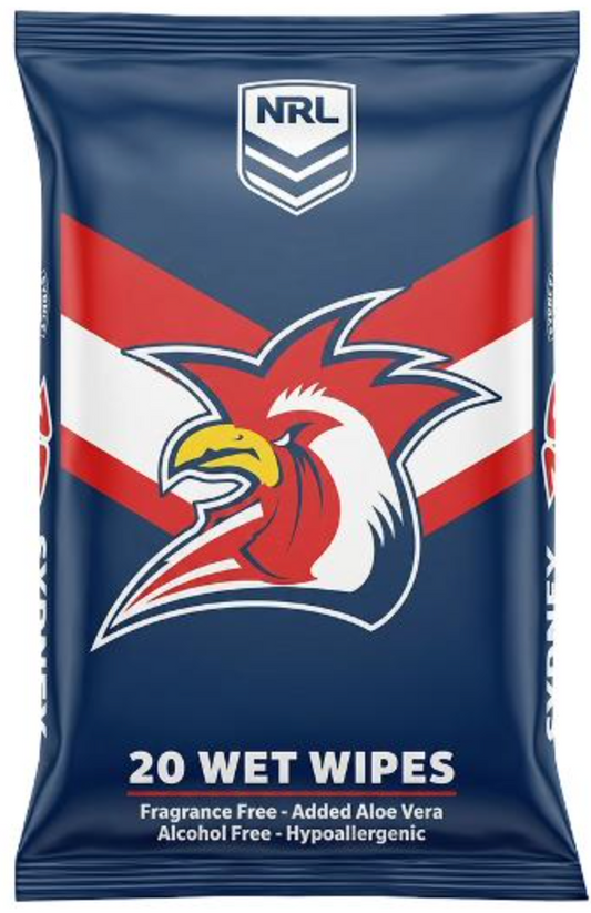 NRL Wipes Rooster 20pk