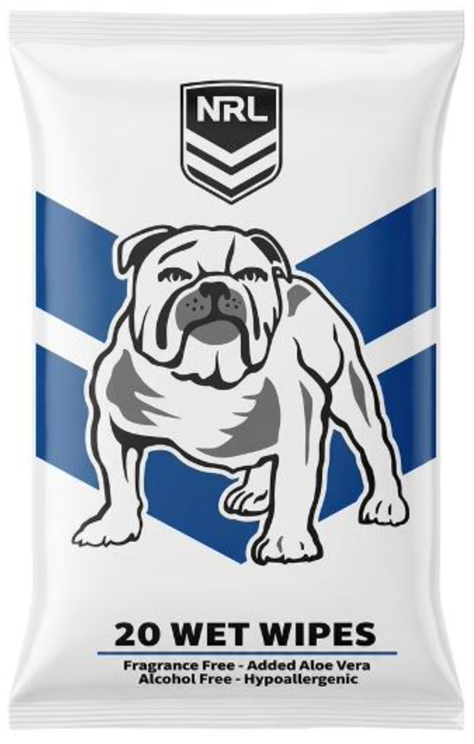 NRL Wipes Canterbury Bulldogs 20pk