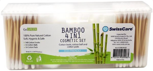 SwissCare Bamboo 4 in 1 Cosmetic Set