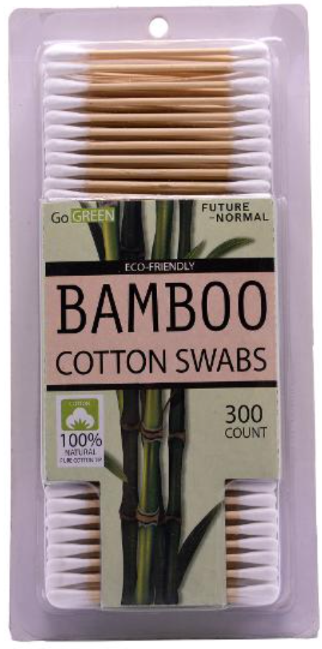 Bamboo Cotton Swabs 300pk