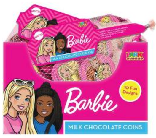 Barbie Milk Chocolate Coins 43g
