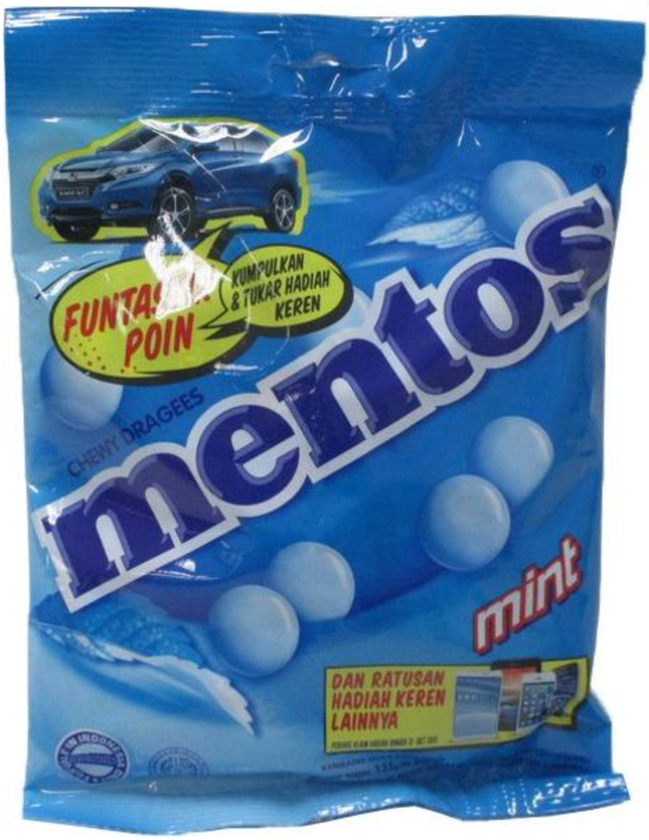 Mentos Bag Mint 135g