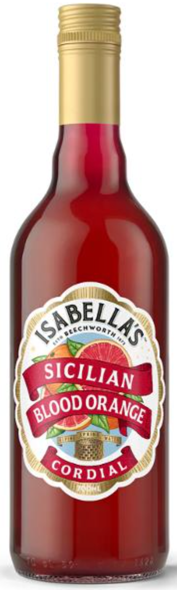Isabella's Sicilian Blood Orange Cordial 700ml