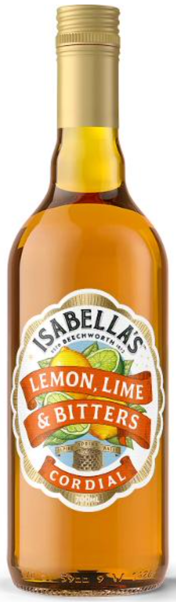 Isabella's Lemon Lime & Bitters Cordial 700ml