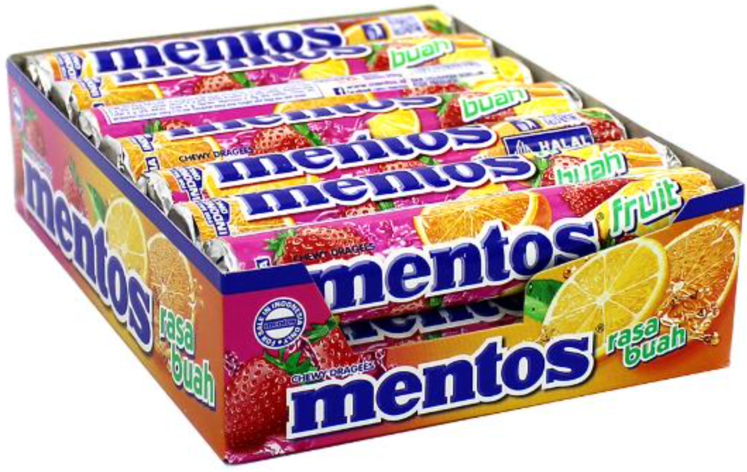 Mentos Roll Fruit 29g