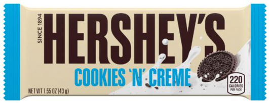 Hershey's Cookies N Creme Chocolate Bar 43g