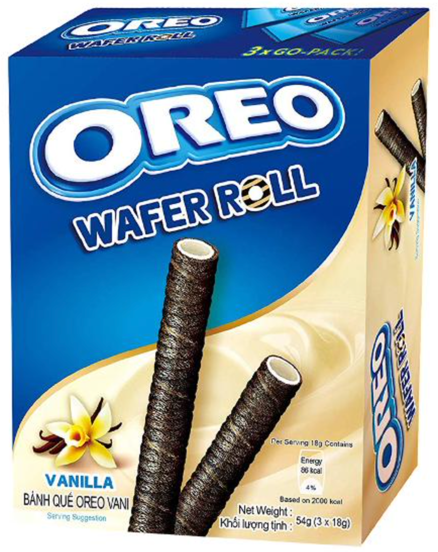 Oreo Vanilla Wafer Roll 54g