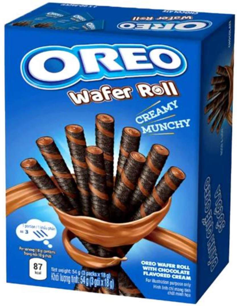 Oreo Chocolate Wafer Roll 54g