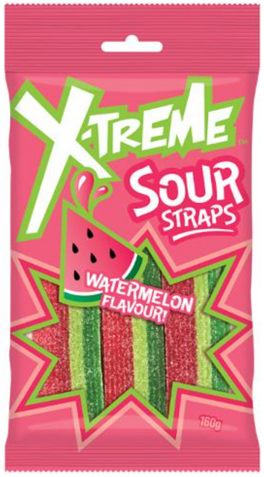 X-Treme Watermelon Sour Straps 160g