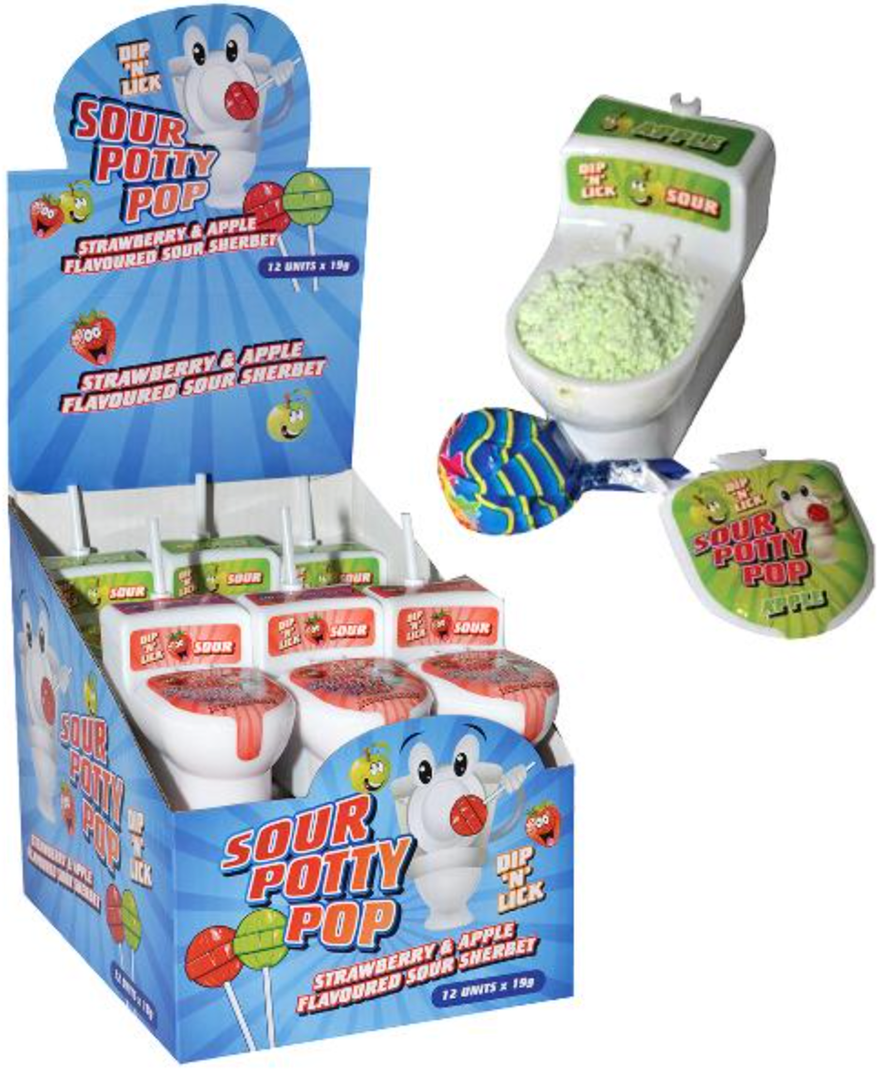 Sour Potty Pop Dip N Lick 11g