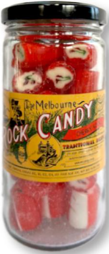 Melbourne Rock Candy Cherry 170g