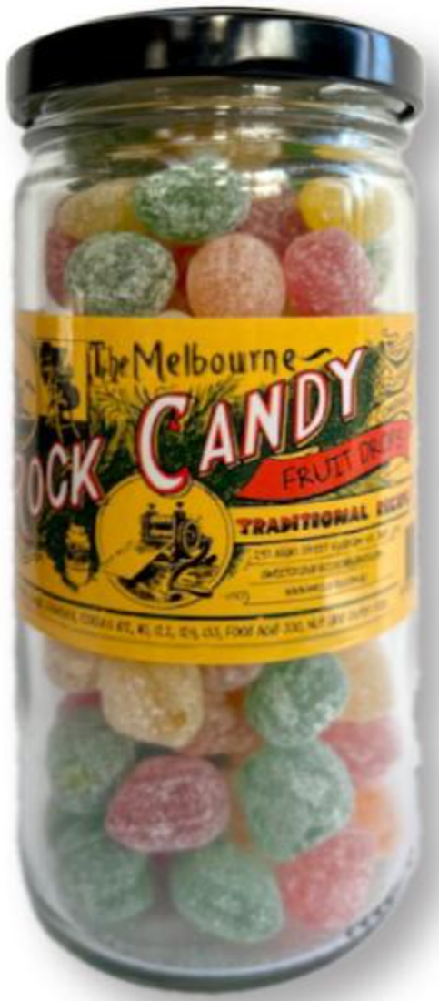 Melbourne Rock Candy Fruit Drops 170g