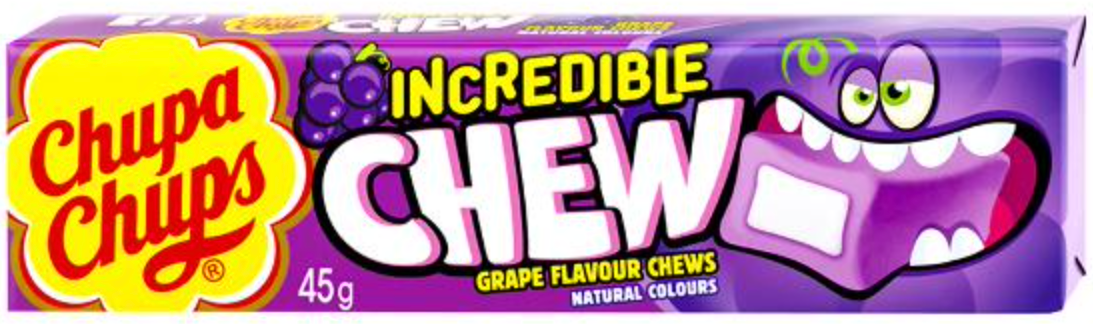 Chupa Chups Incredible Chew Grape 45g